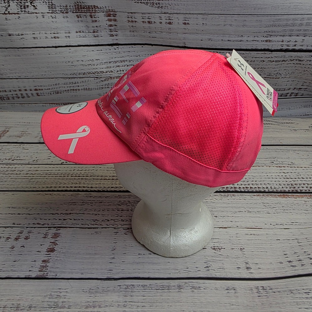 Under Armour Womens Power In Pink Cure Breast Cancer Awareness Hat HeatGear New - Picture 2 of 10